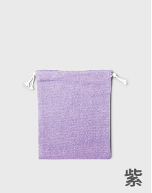 多色帆布束口袋-紫