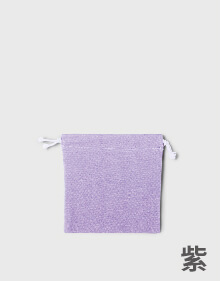 多色帆布束口袋-紫