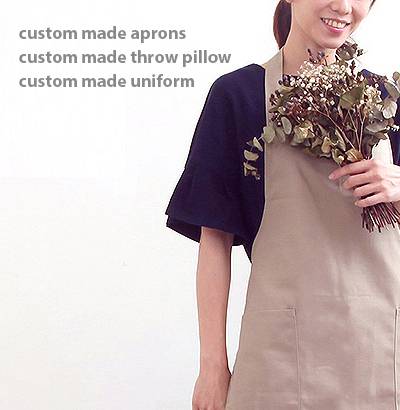 custom made aprons/custom made throw pillow/ custom made uniform