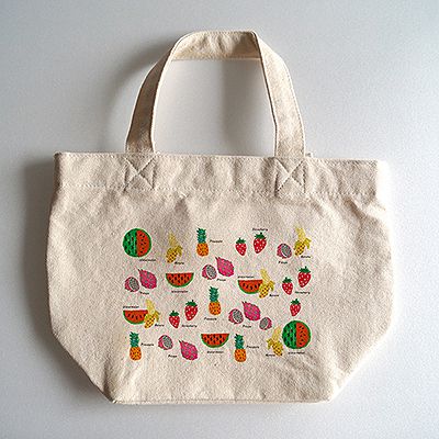 水果插畫側背包/帆布提袋