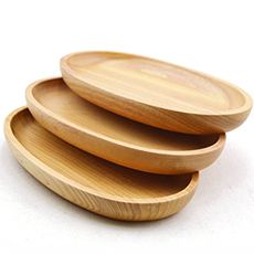 木質橢圓木盤